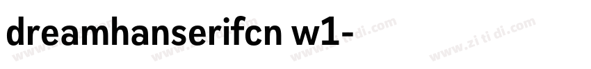 dreamhanserifcn w1字体转换